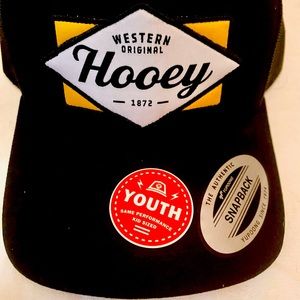 HOOey Diamond Black 6P Youth Trucker Hats